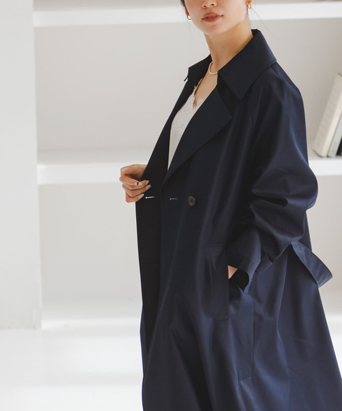 Noble(ノーブル)の「グロウツイルバックニュアンストレンチコート(トレンチコート・レディース・ネイビー/ベージュ/ブラウン・38/36)」の15枚目の写真