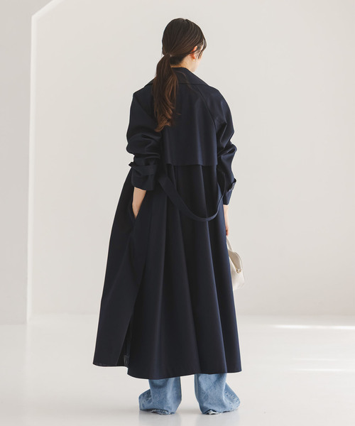 Noble(ノーブル)の「グロウツイルバックニュアンストレンチコート(トレンチコート・レディース・ネイビー/ベージュ/ブラウン・38/36)」の18枚目の写真