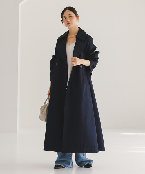 Noble(ノーブル)の「グロウツイルバックニュアンストレンチコート(トレンチコート・レディース・ネイビー/ベージュ/ブラウン・38/36)」の19枚目の写真