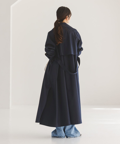 Noble(ノーブル)の「グロウツイルバックニュアンストレンチコート(トレンチコート・レディース・ネイビー/ベージュ/ブラウン・38/36)」の21枚目の写真