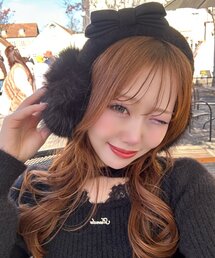 OLIVE des OLIVE | 【インフルエンサー企画】Keru リボンイヤマフ(イヤーマフ)