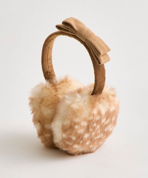 OLIVE des OLIVE（オリーブデオリーブ）の「【インフルエンサー企画】Keru リボンイヤマフ（イヤーマフ・レディース・その他1/ブラック/オフホワイト・FREE）」の3枚目の写真