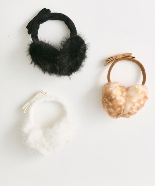 OLIVE des OLIVE（オリーブデオリーブ）の「【インフルエンサー企画】Keru リボンイヤマフ（イヤーマフ・レディース・その他1/ブラック/オフホワイト・FREE）」の16枚目の写真