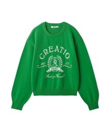 SNIDEL | Sustainableエンブレムロゴニットプルオーバー(ニット/セーター)