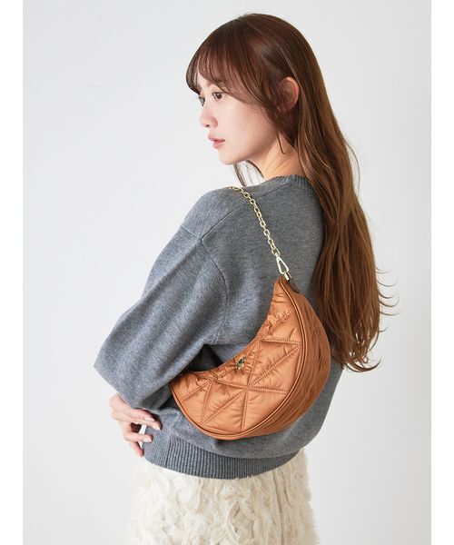 SNIDEL（スナイデル）の「Sustainableエンブレムロゴニットプルオーバー（ニット/セーター・レディース・グレー/ネイビー/グリーン/ピンク・F）」の14枚目の写真