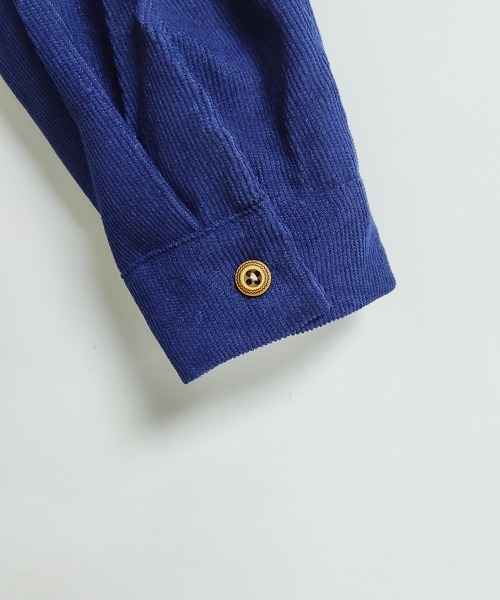 ONEP STAR（ワンピスター）の「ギャザーウエストシャツワンピース（シャツワンピース・レディース・ブラック/ネイビー/レッド・MEDIUM/LARGE/X-LARGE）」の5枚目の写真