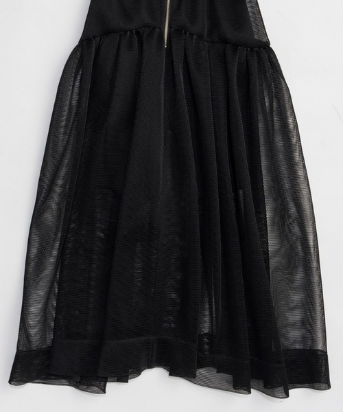 MAISON SPECIAL（メゾンスペシャル）の「Sponge Mesh Flare Skirt/スポンジメッシュフレアスカート（デニムスカート・レディース・ブルー/アイボリー/ブラック・38/36）」の15枚目の写真