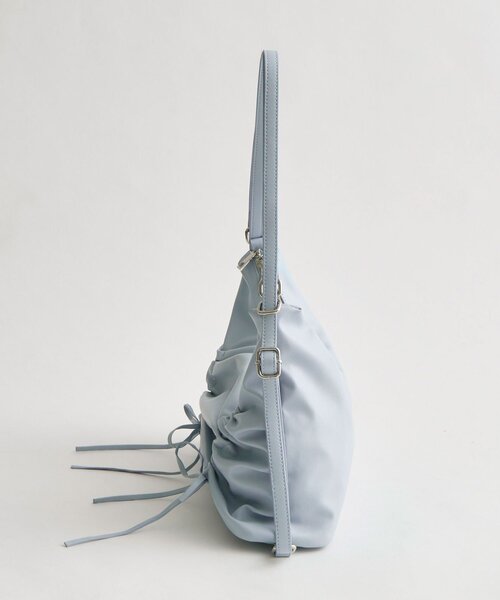 OLIVE des OLIVE（オリーブデオリーブ）の「2wayドロストリボンバッグ（ショルダーバッグ・レディース・オフホワイト/ブラック/サックスブルー・FREE）」の12枚目の写真