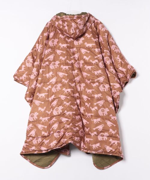 POLeR(ポーラー)の「【POLER/ポーラー】REVERSIBLE PONCHO/アウトドア/ユニセックス【WEB限定】(ポンチョ・メンズ・オレンジ/ブラウン・L)」の3枚目の写真