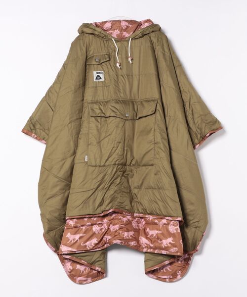 POLeR(ポーラー)の「【POLER/ポーラー】REVERSIBLE PONCHO/アウトドア/ユニセックス【WEB限定】(ポンチョ・メンズ・オレンジ/ブラウン・L)」の4枚目の写真