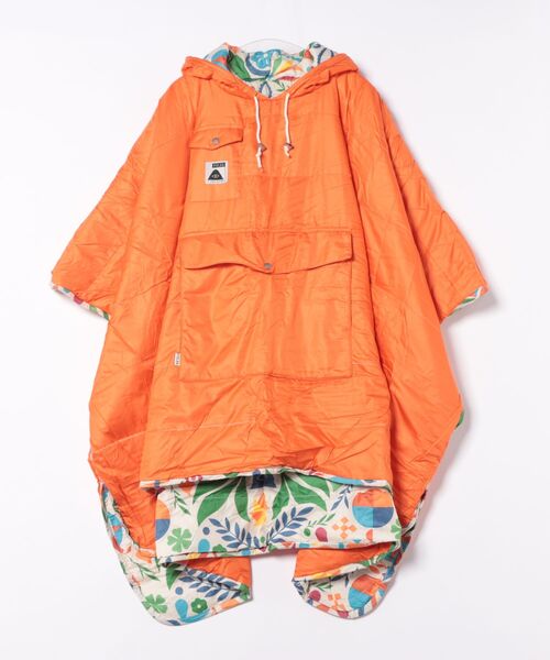 POLeR(ポーラー)の「【POLER/ポーラー】REVERSIBLE PONCHO/アウトドア/ユニセックス【WEB限定】(ポンチョ・メンズ・オレンジ/ブラウン・L)」の6枚目の写真