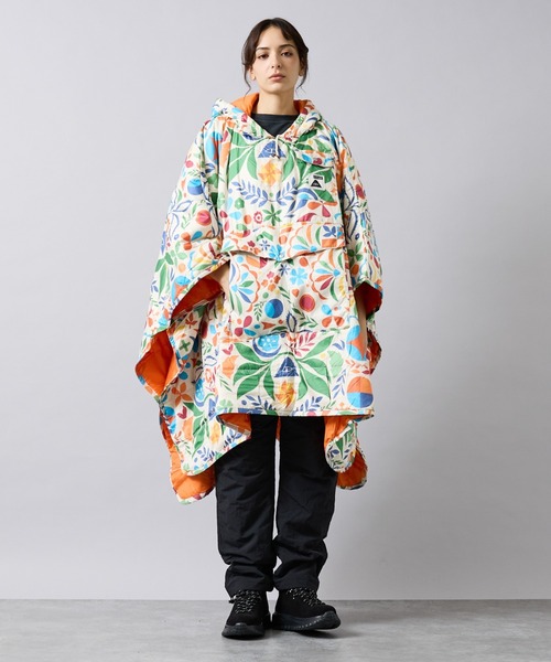 POLER/ポーラー】REVERSIBLE PONCHO/アウトドア/ユニセックス【WEB限定