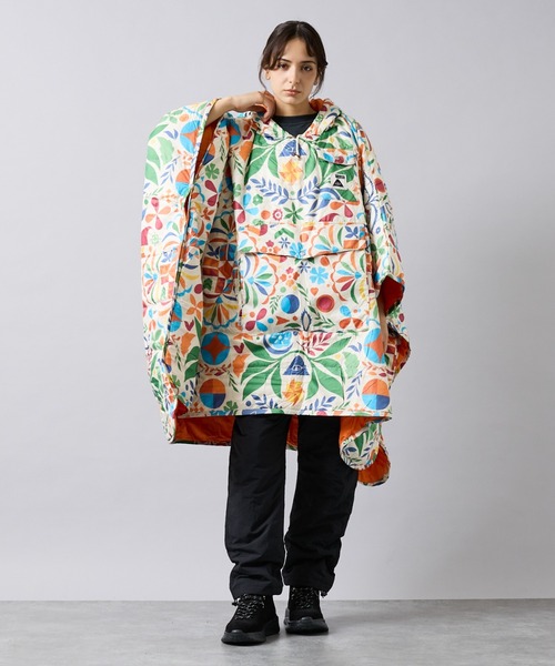 POLeR(ポーラー)の「【POLER/ポーラー】REVERSIBLE PONCHO/アウトドア/ユニセックス【WEB限定】(ポンチョ・メンズ・オレンジ/ブラウン・L)」の8枚目の写真