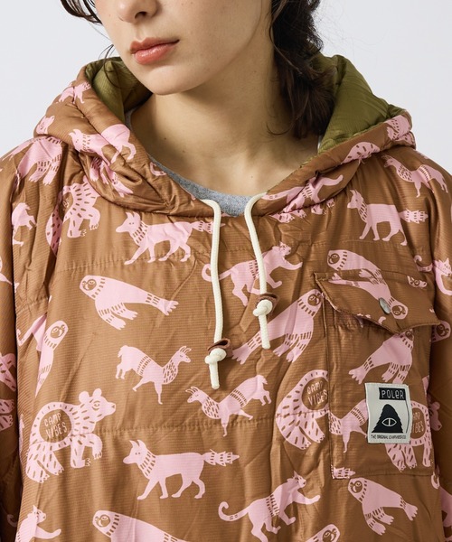 POLeR(ポーラー)の「【POLER/ポーラー】REVERSIBLE PONCHO/アウトドア/ユニセックス【WEB限定】(ポンチョ・メンズ・オレンジ/ブラウン・L)」の22枚目の写真