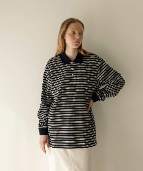 ANOTHER OFFICE WOMEN（アナザー オフィス ウーマン）の「w. Brief Rugby Tee (Navy)（ポロシャツ・レディース・その他・FREE）」の2枚目の写真