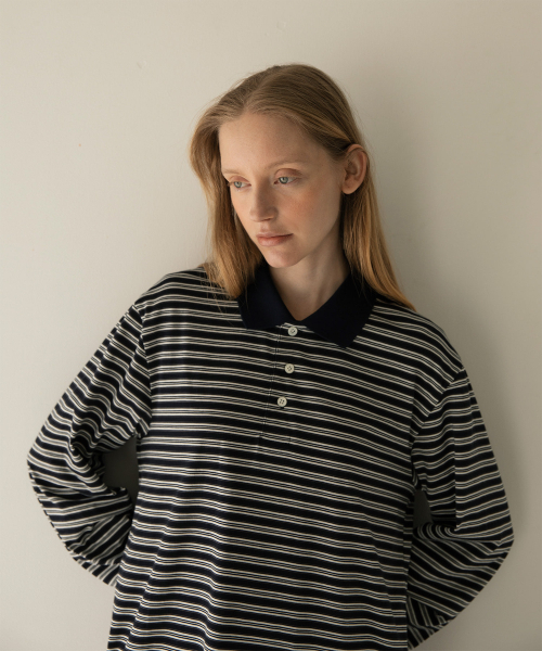 ANOTHER OFFICE WOMEN（アナザー オフィス ウーマン）の「w. Brief Rugby Tee (Navy)（ポロシャツ・レディース・その他・FREE）」の3枚目の写真