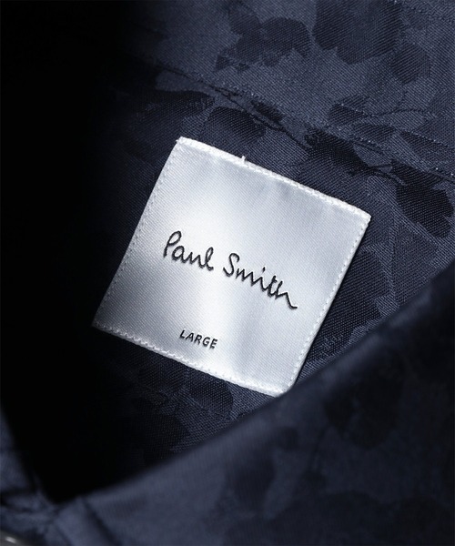 Paul Smith（ポールスミス）の「フローラルジャカード ドレスシャツ / 163211 801PRX（ビジネスシャツ・メンズ・ネイビー/ライトグリーン/ホワイト・SMALL/MEDIUM/LARGE/X-LARGE/XX-LARGE）」の7枚目の写真