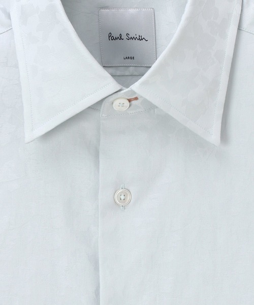 Paul Smith（ポールスミス）の「フローラルジャカード ドレスシャツ / 163211 801PRX（ビジネスシャツ・メンズ・ネイビー/ライトグリーン/ホワイト・SMALL/MEDIUM/LARGE/X-LARGE/XX-LARGE）」の14枚目の写真