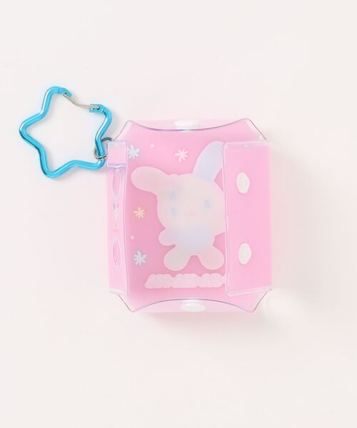 sanrio(サンリオ)の「sanrio/サンリオ ウサハナ カラビナクリアマルチケースSS(ポーチ・レディース・ピンク・ONE SIZE)」の4枚目の写真
