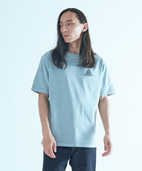 ICONOGRAPHY(アイコノグラフィー)の「PIGMENT PROTOTYPE LSBL(Tシャツ/カットソー・メンズ・スカイブルー・LARGE/MEDIUM)」の2枚目の写真