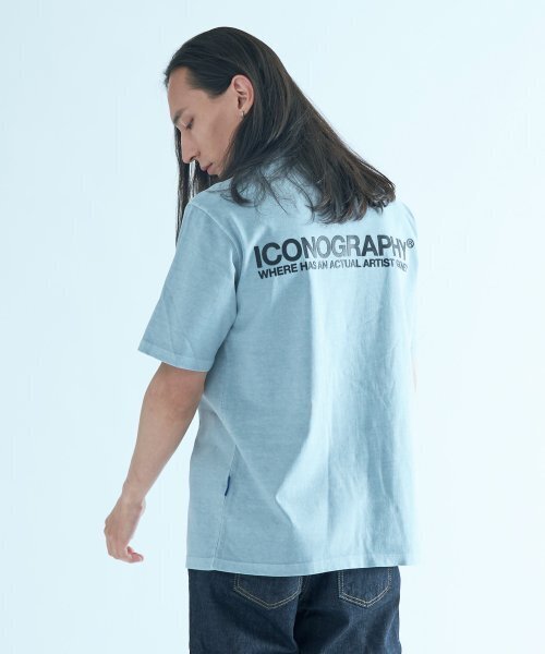 ICONOGRAPHY(アイコノグラフィー)の「PIGMENT PROTOTYPE LSBL(Tシャツ/カットソー・メンズ・スカイブルー・LARGE/MEDIUM)」の3枚目の写真