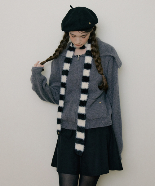 REORG(リオルグ)の「EOT SOFT WOOL FLARE MINI SKIRT BLACK(スカート・レディース・その他・SMALL/LARGE/MEDIUM)」の4枚目の写真