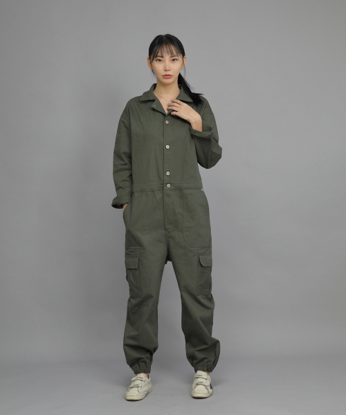 SAINTCREW(セントクルー)の「レトロラインカーゴジョガージャンプスーツ RLCJ-509 カーキ(つなぎ/オールインワン・レディース・その他・MEDIUM/LARGE/X-LARGE)」の7枚目の写真