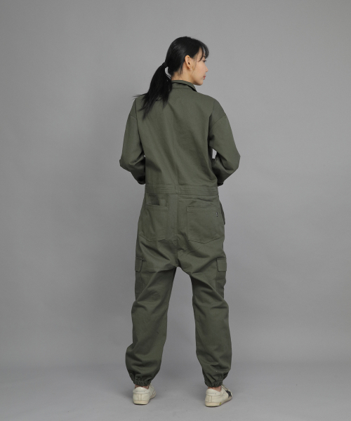SAINTCREW(セントクルー)の「レトロラインカーゴジョガージャンプスーツ RLCJ-509 カーキ(つなぎ/オールインワン・レディース・その他・MEDIUM/LARGE/X-LARGE)」の9枚目の写真