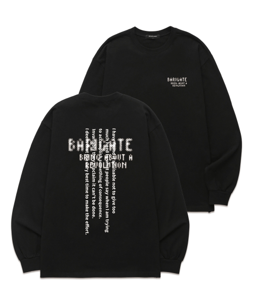 BARIGATE(バリゲート)の「スポッテッドロゴロングスリーブ (BLS034) ブラック(Tシャツ/カットソー・レディース・その他・SMALL/MEDIUM/LARGE/X-LARGE/XX-LARGE)」の1枚目の写真