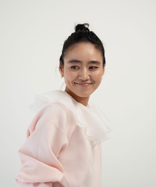 IRIS47（イリスフォーセブン）の「＜AYA KANEKO×IRIS 47×UNITED ARROWS＞オーガンジー つけ襟（付け襟・レディース・ブラック/ホワイト・FREE）」の14枚目の写真