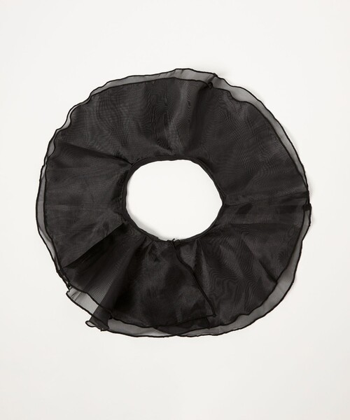 IRIS47（イリスフォーセブン）の「＜AYA KANEKO×IRIS 47×UNITED ARROWS＞オーガンジー つけ襟（付け襟・レディース・ブラック/ホワイト・FREE）」の4枚目の写真