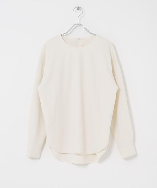 URBAN RESEARCH ROSSO WOMEN(アーバンリサーチ ロッソ)の「ストレッチジョーゼットプルオーバー(シャツ/ブラウス・レディース・モカ/オフホワイト/ブラック・FREE)」の11枚目の写真