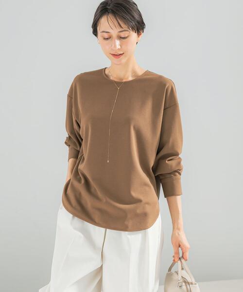 URBAN RESEARCH ROSSO WOMEN(アーバンリサーチ ロッソ)の「ストレッチジョーゼットプルオーバー(シャツ/ブラウス・レディース・モカ/オフホワイト/ブラック・FREE)」の13枚目の写真