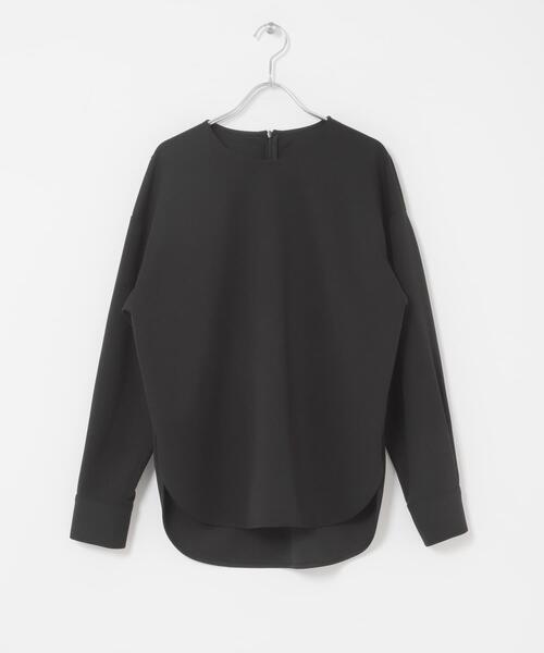 URBAN RESEARCH ROSSO WOMEN(アーバンリサーチ ロッソ)の「ストレッチジョーゼットプルオーバー(シャツ/ブラウス・レディース・モカ/オフホワイト/ブラック・FREE)」の8枚目の写真