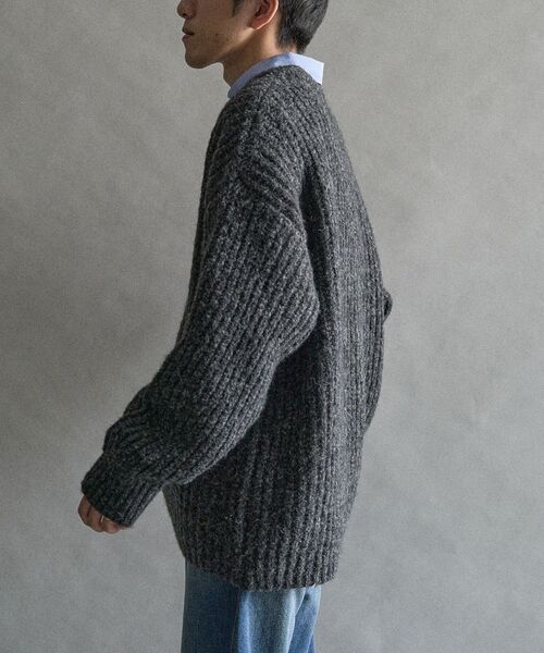 CRAFT STANDARD BOUTIQUE（クラフトスタンダードブティック）の「チャンキーニットプルオーバー（ニット/セーター・メンズ・ブラック/ブルー/アイボリー・M/L/XL）」の4枚目の写真