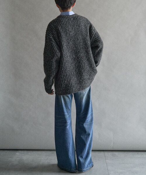 CRAFT STANDARD BOUTIQUE（クラフトスタンダードブティック）の「チャンキーニットプルオーバー（ニット/セーター・メンズ・ブラック/ブルー/アイボリー・M/L/XL）」の8枚目の写真