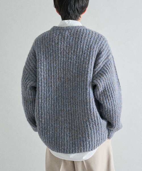 CRAFT STANDARD BOUTIQUE（クラフトスタンダードブティック）の「チャンキーニットプルオーバー（ニット/セーター・メンズ・ブラック/ブルー/アイボリー・M/L/XL）」の11枚目の写真