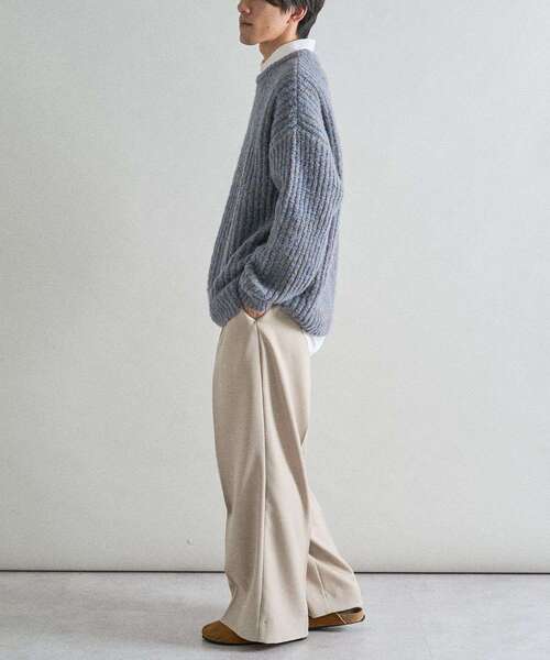 CRAFT STANDARD BOUTIQUE（クラフトスタンダードブティック）の「チャンキーニットプルオーバー（ニット/セーター・メンズ・ブラック/ブルー/アイボリー・M/L/XL）」の13枚目の写真