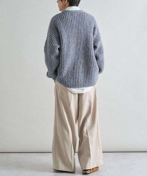 CRAFT STANDARD BOUTIQUE（クラフトスタンダードブティック）の「チャンキーニットプルオーバー（ニット/セーター・メンズ・ブラック/ブルー/アイボリー・M/L/XL）」の14枚目の写真