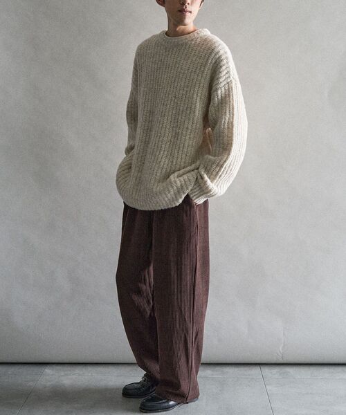 CRAFT STANDARD BOUTIQUE（クラフトスタンダードブティック）の「チャンキーニットプルオーバー（ニット/セーター・メンズ・ブラック/ブルー/アイボリー・M/L/XL）」の18枚目の写真