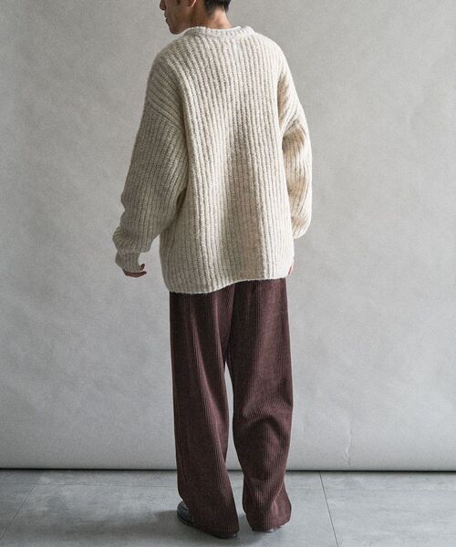 CRAFT STANDARD BOUTIQUE（クラフトスタンダードブティック）の「チャンキーニットプルオーバー（ニット/セーター・メンズ・ブラック/ブルー/アイボリー・M/L/XL）」の20枚目の写真