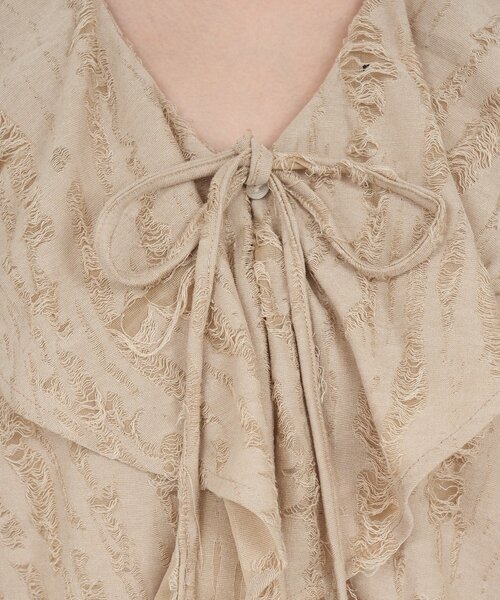 SHENERY（シーナリー）の「ニュアンスフリルカラーブラウス（シャツ/ブラウス・レディース・ベージュ/ブラック/オフホワイト・FREE）」の22枚目の写真