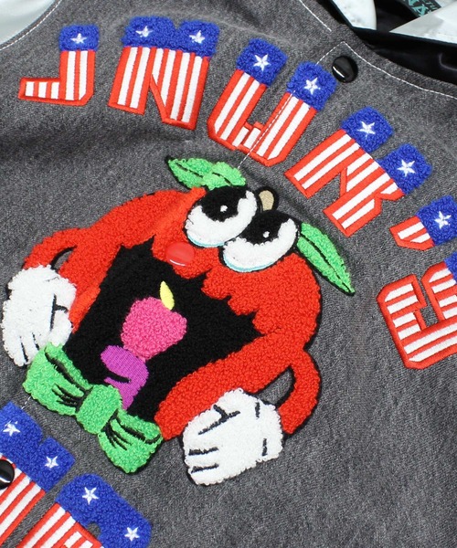 RNA(アールエヌエー)の「J2186 デニムコンビサテンスタジャン(スタジャン・レディース・ブラック/ブルー・MEDIUM)」の16枚目の写真