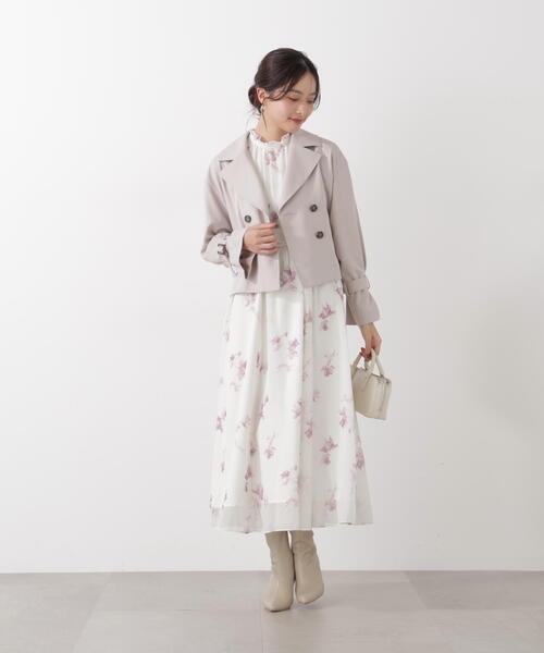 PROPORTION BODY DRESSING(プロポーションボディドレッシング)の「花柄プリントギャザーワンピース / 1216140103(ワンピース・レディース・ピンク/ブルー/ブラック・SMALL/P/S/MEDIUM)」の20枚目の写真