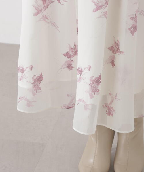 PROPORTION BODY DRESSING(プロポーションボディドレッシング)の「花柄プリントギャザーワンピース / 1216140103(ワンピース・レディース・ピンク/ブルー/ブラック・SMALL/P/S/MEDIUM)」の12枚目の写真