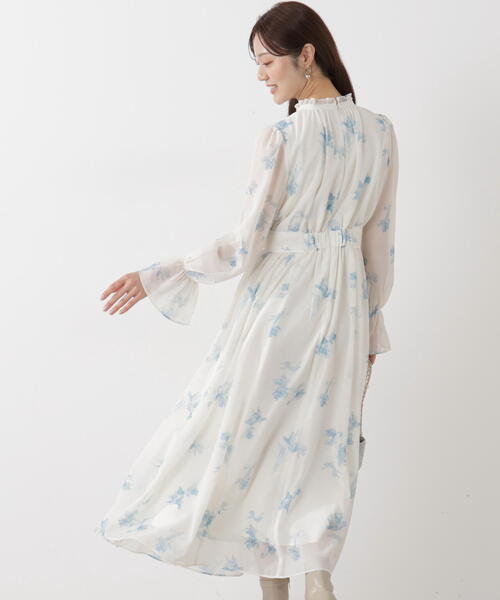 PROPORTION BODY DRESSING(プロポーションボディドレッシング)の「花柄プリントギャザーワンピース / 1216140103(ワンピース・レディース・ピンク/ブルー/ブラック・SMALL/P/S/MEDIUM)」の15枚目の写真