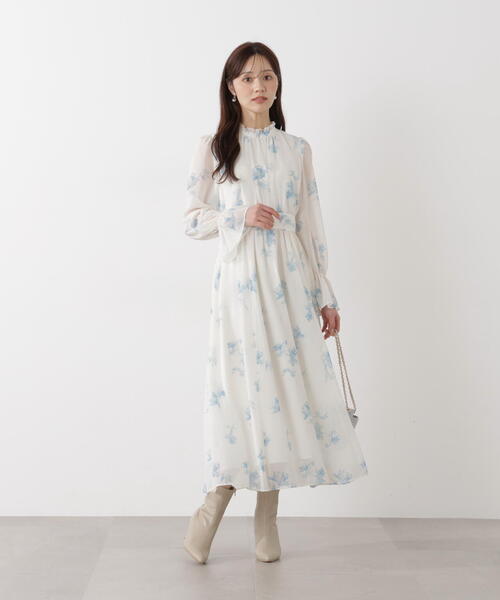 PROPORTION BODY DRESSING(プロポーションボディドレッシング)の「花柄プリントギャザーワンピース / 1216140103(ワンピース・レディース・ピンク/ブルー/ブラック・SMALL/P/S/MEDIUM)」の16枚目の写真