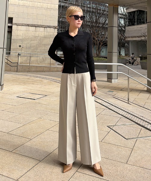 JENNE(ジェンヌ)の「とろみサマートップス(ニット/セーター・レディース・ブラック/ホワイト・SMALL/MEDIUM/LARGE)」の6枚目の写真