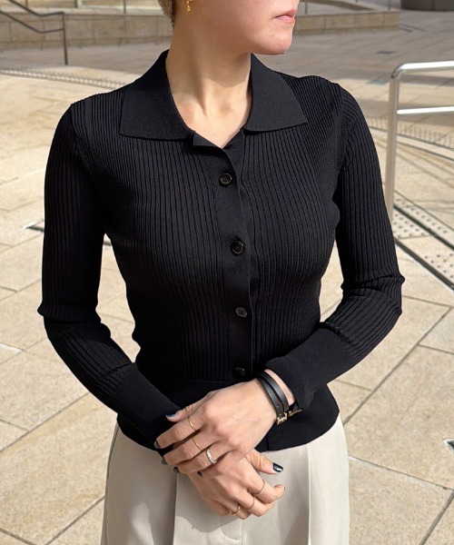 JENNE(ジェンヌ)の「とろみサマートップス(ニット/セーター・レディース・ブラック/ホワイト・SMALL/MEDIUM/LARGE)」の8枚目の写真