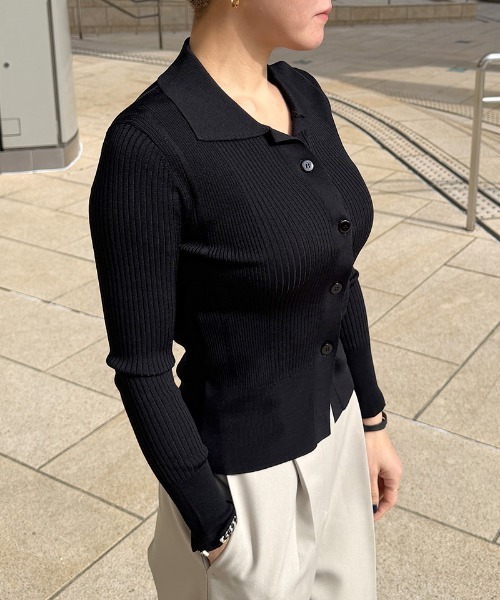 JENNE(ジェンヌ)の「とろみサマートップス(ニット/セーター・レディース・ブラック/ホワイト・SMALL/MEDIUM/LARGE)」の9枚目の写真